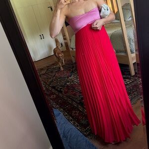 Hipnos strapless maxi gown